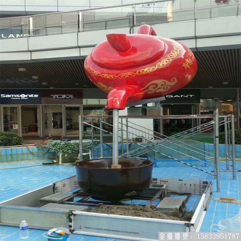 玻璃鋼天壺雕塑價(jià)格定制廠家來圖定制